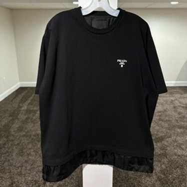 トップス 90s prada long tee (s) black Prada Men's Cotton Long-Sleeve T-Shirt | Neiman Marcus