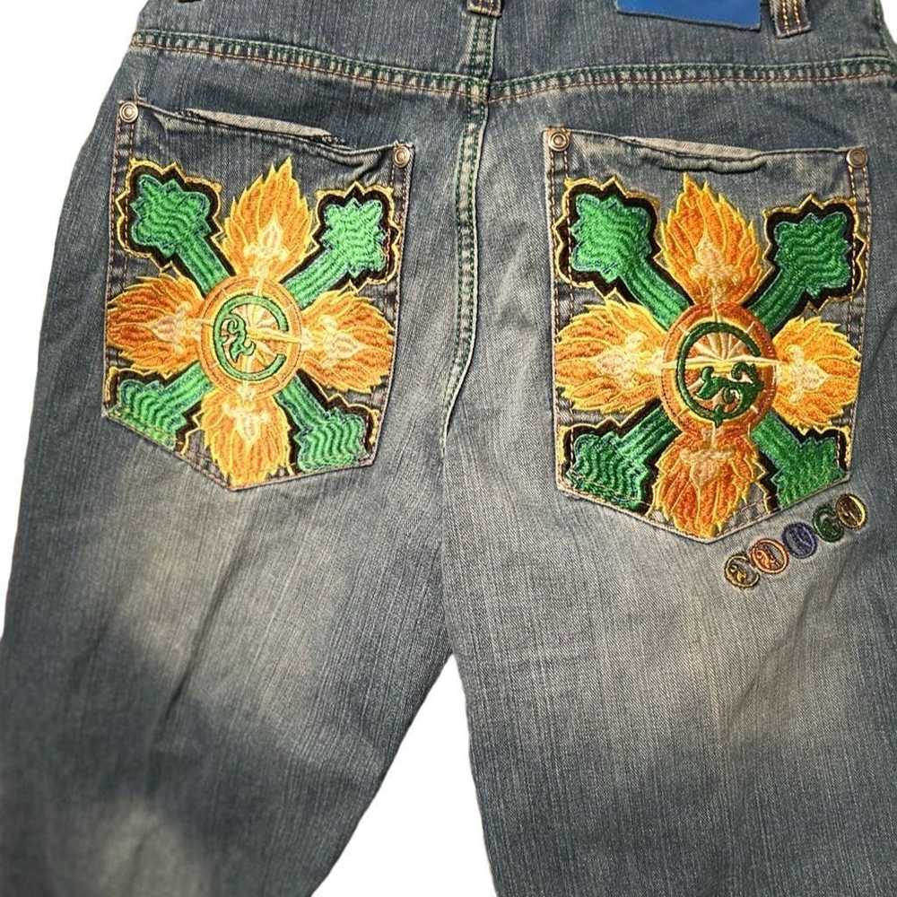 Coogi Vintage Coogi Baggy embroidered Jeans - image 8