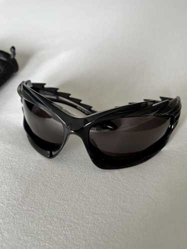 Balenciaga Black Spike Sunglasses - image 1