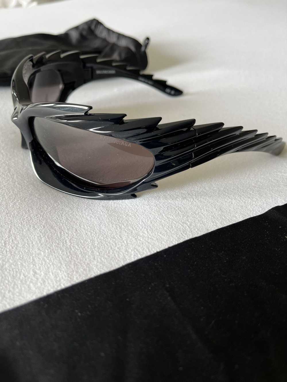 Balenciaga Black Spike Sunglasses - image 3