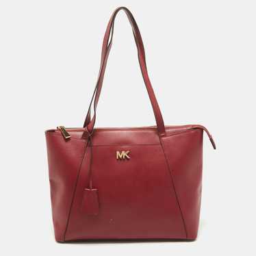 MICHAEL KORS Red Leather Medium East West Maddie … - image 1