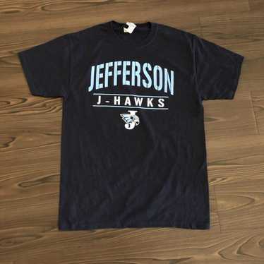 Jerzees Navy Jefferson J-Hawks Graphic Tee - image 1