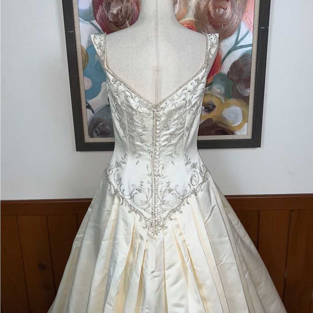 Unkwn Stunning Jasmine Beaded Satin Wedding Gown! - image 6