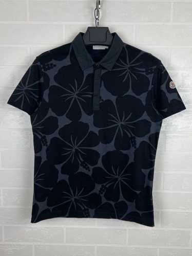 Moncler MONCLER Polo Shirt Cotton Hawaiian Patter… - image 1