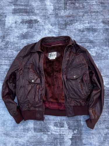 Leather Jacket × Rare × Vintage Vintage Korean Ber