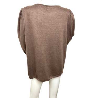 Other 89th + Madison Women’s Blouse 2X Brown Rhine