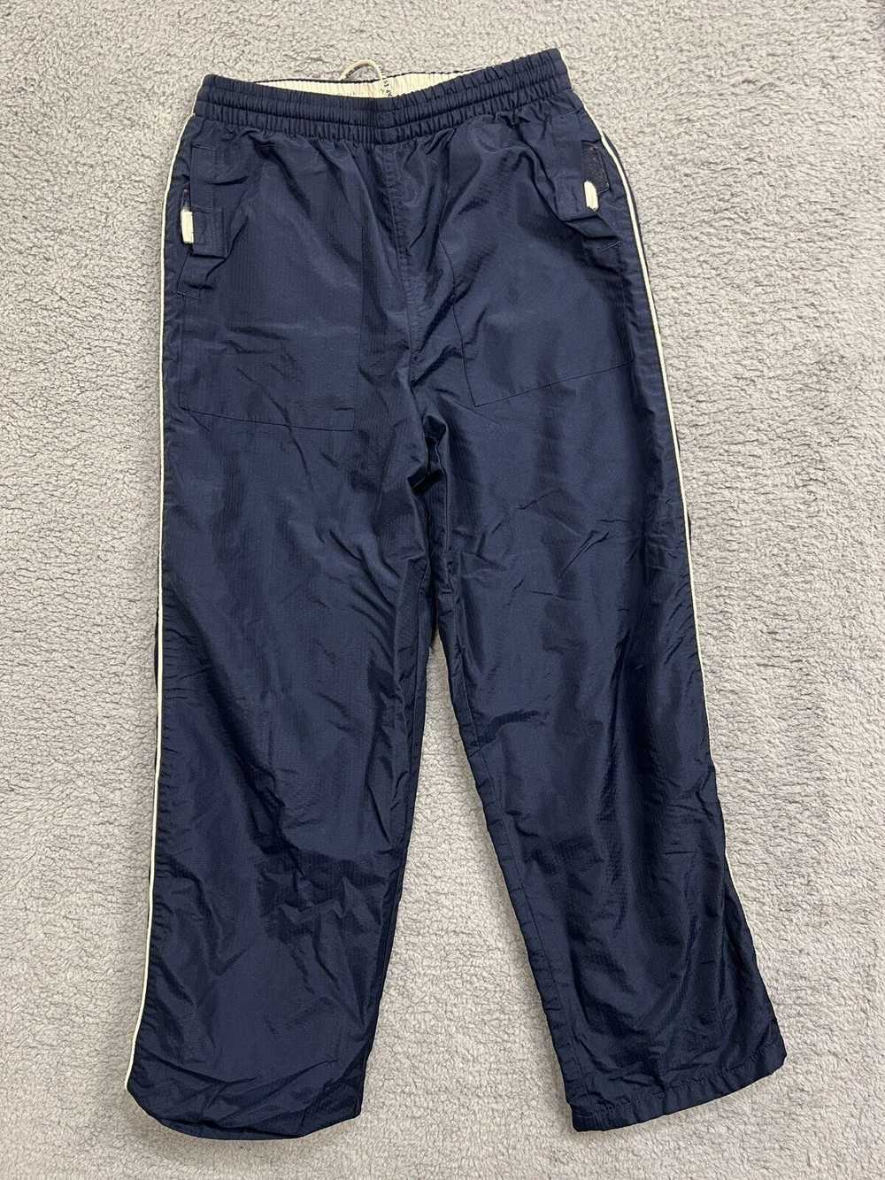 Gap Vintage GAP Track Pants Blue Ankles Nylon Lin… - image 1