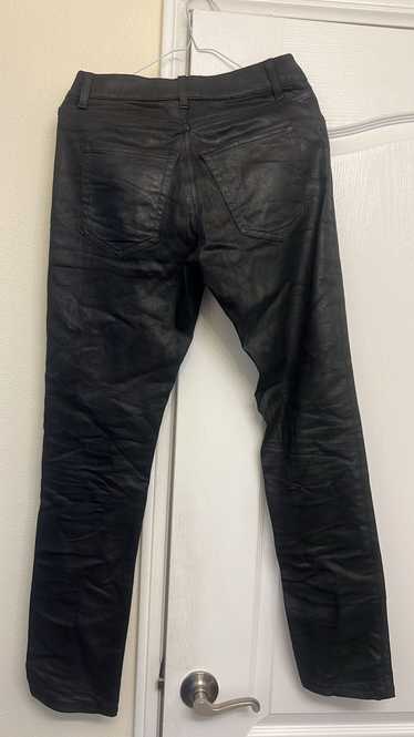 Saint Laurent Paris 2015 Black Wax Denim Jeans
