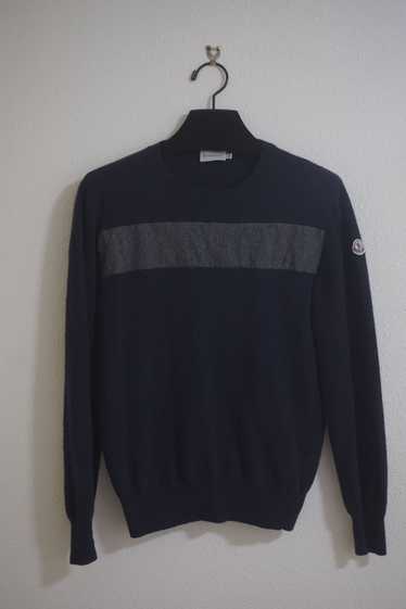 Moncler Wool Maglione Tonal Tricot Girocollo