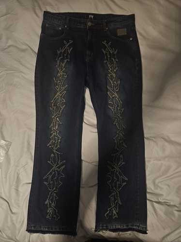 Revenge Revenge Thorn Denim Short | Grailed