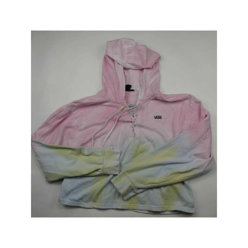 Vans VANS slightly cropped tie dye hoodie, large - image 1