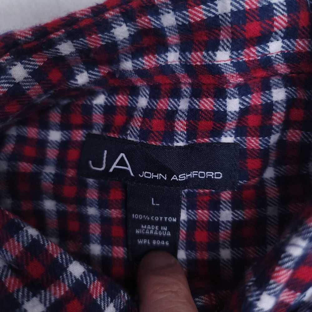 John Ashford John Ashford Tartan Flannel Button U… - image 3