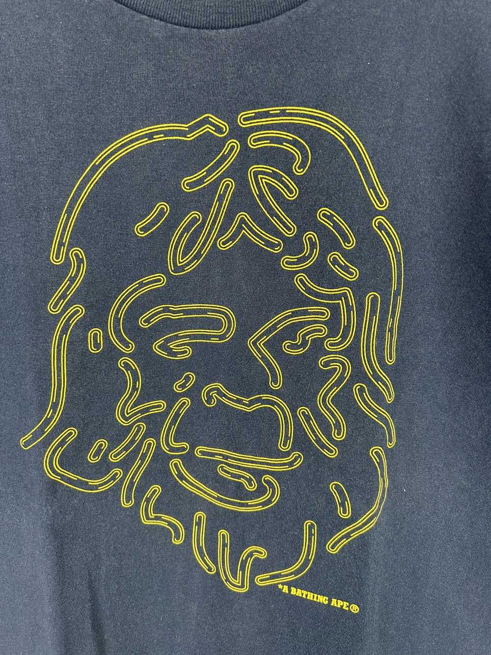 Bape OG Bape Neon Head Logo Print T-Shirt - image 3