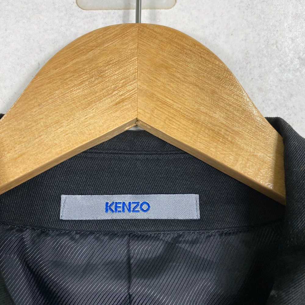 Japanese Brand × Kenzo Kenzo black trenchcoat - image 10