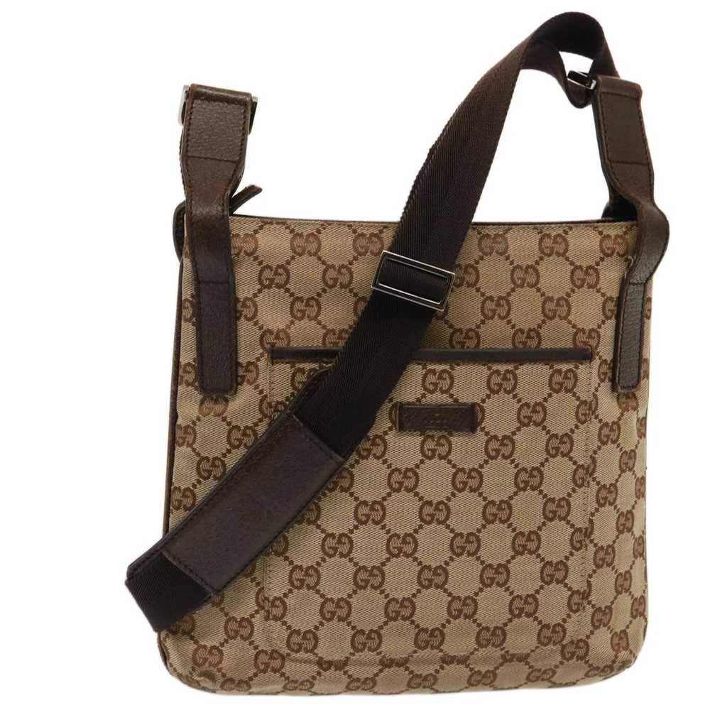 Gucci GUCCI GG Canvas Shoulder Bag Beige 122793 A… - image 1
