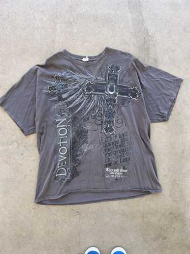 Affliction × Vintage Devotion y2k grunge shirt
