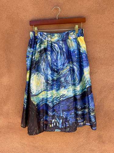 Starry Night Satin Skirt