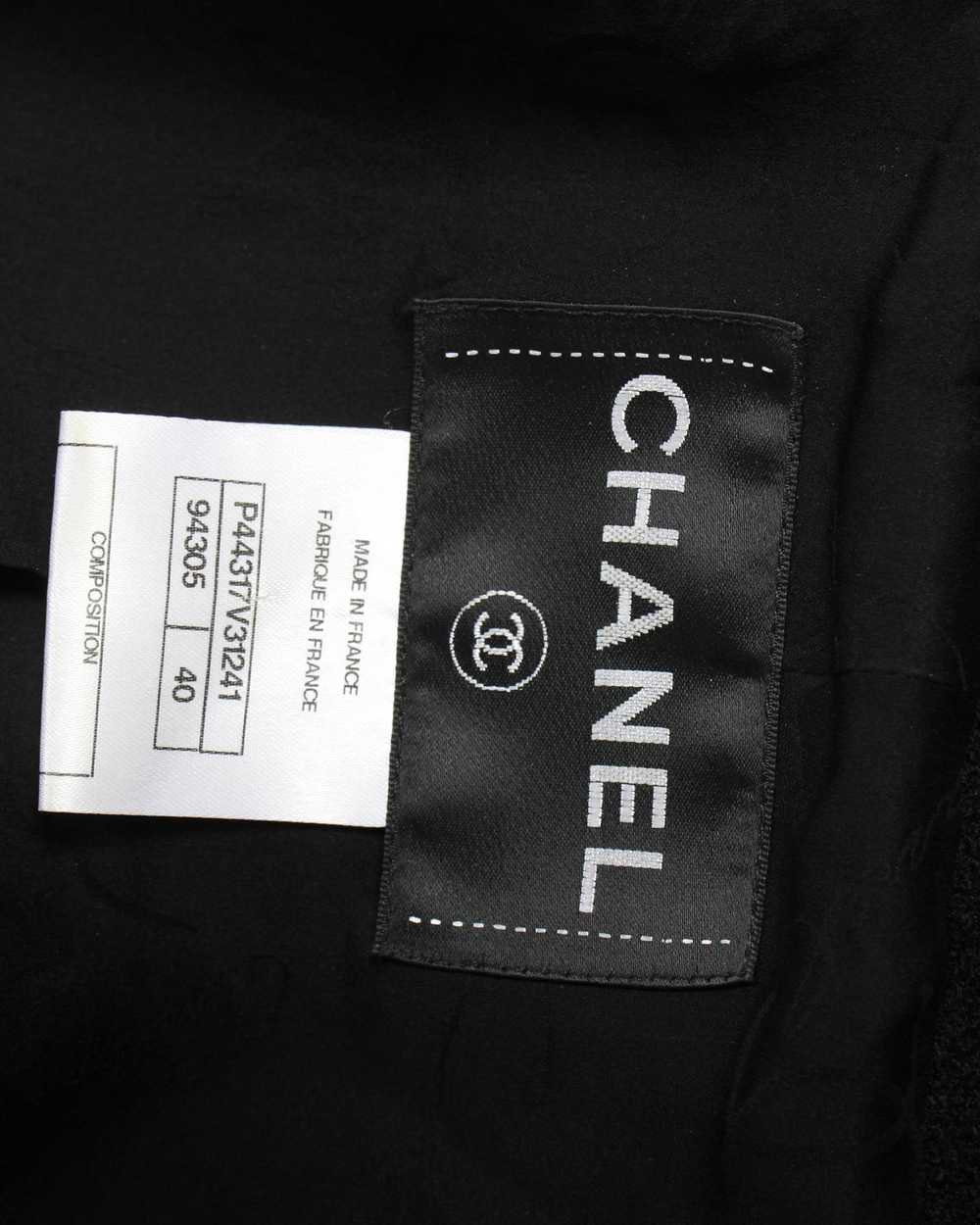 Product Details Chanel Black Double-Breasted Boat… - image 5