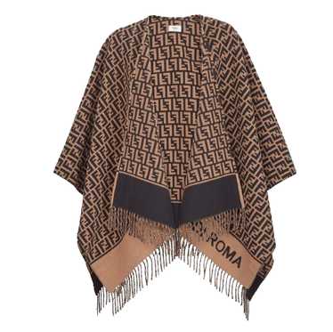 Product Details Fendi Brown Wool and Cashmere Pon… - image 1