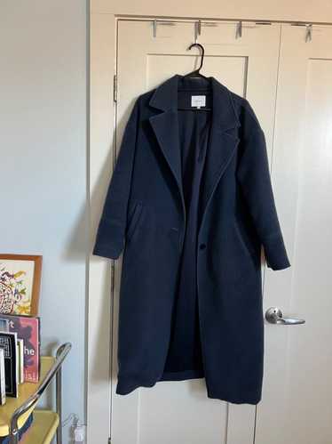 Greylin Cozy Navy Brushed Trench (L) | Used,…