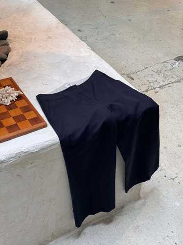 Vintage Armani Tie Back Trouser - Black