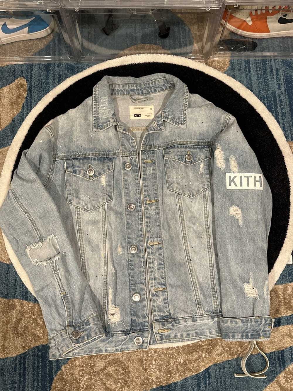 Kith Kith LAIGHT paint splatter DENIM JACKET - image 9