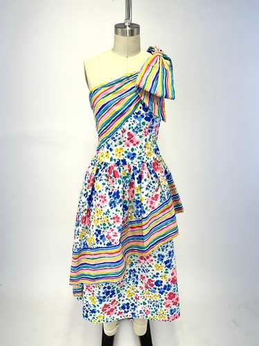 80s Victor Costa Bow Dress