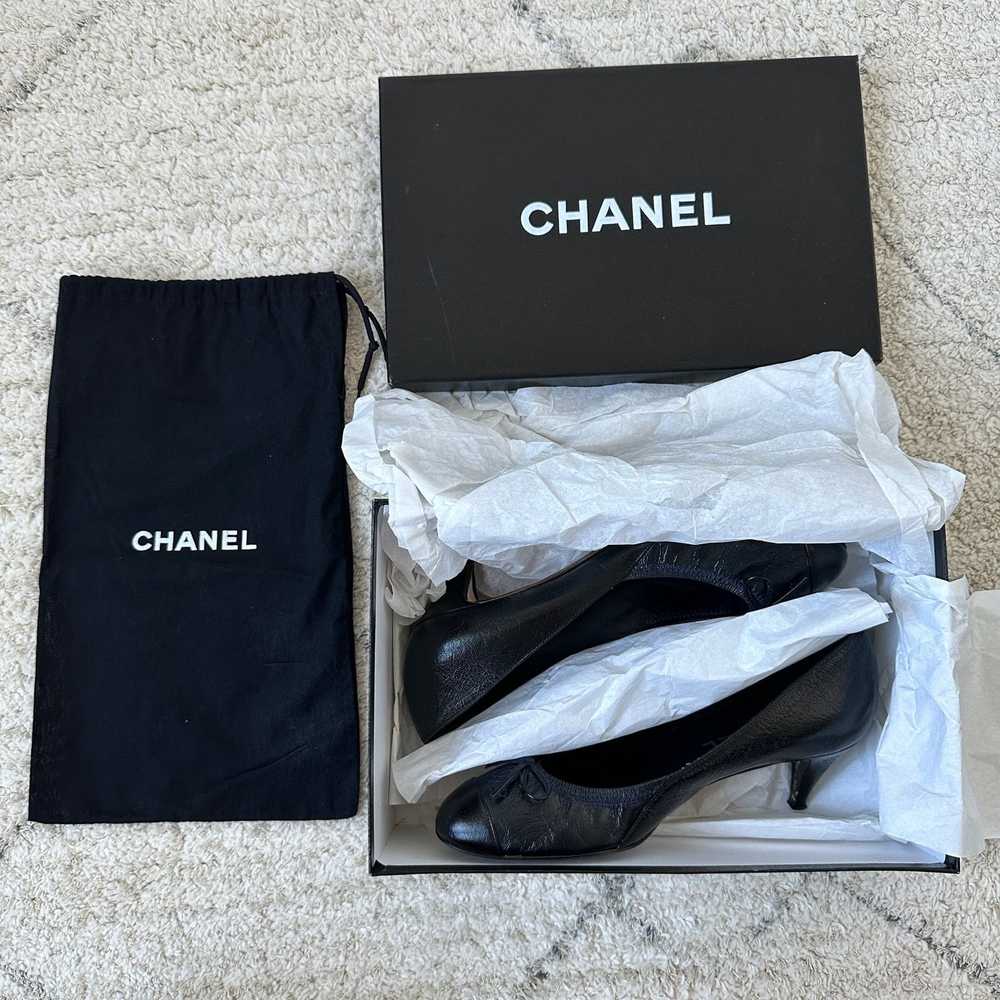Chanel Chanel Black Leather Interlocking CC Logo … - image 12
