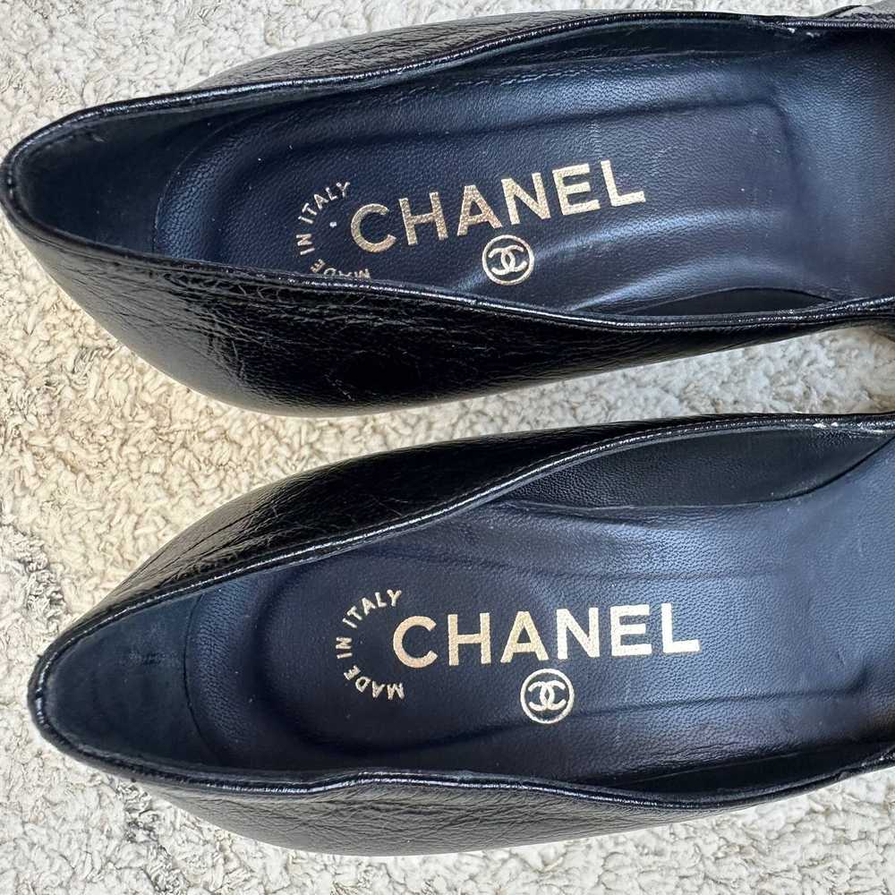 Chanel Chanel Black Leather Interlocking CC Logo … - image 5