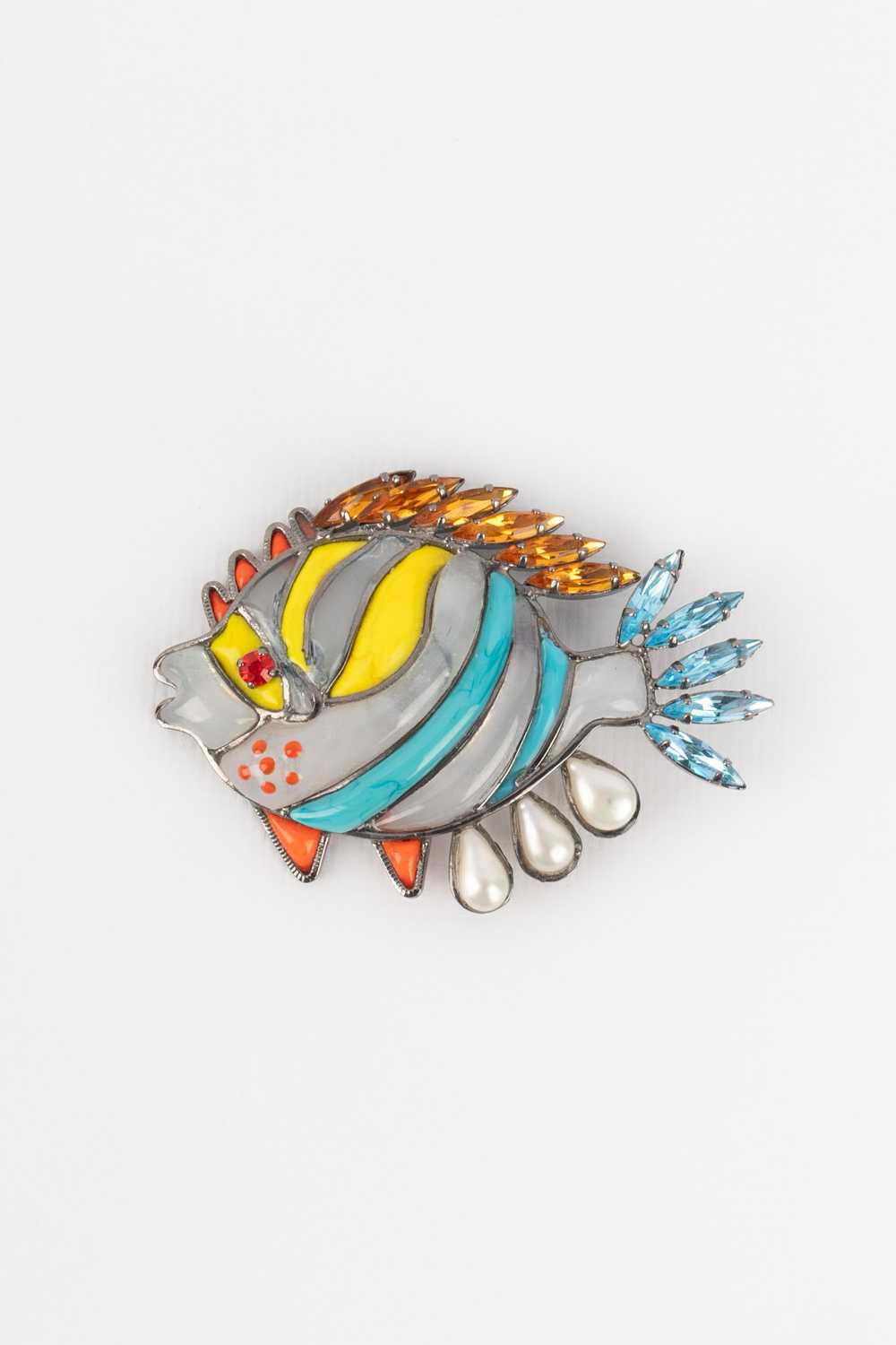 Broche "poisson" Loulou De La Falaise - image 2