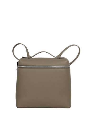 Loro Piana Grey Leather Extra Pocket L23.5 Backpac