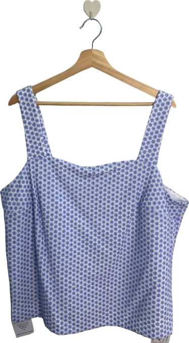 Phase Eight Blue Floral Print Top UK 18 - image 1