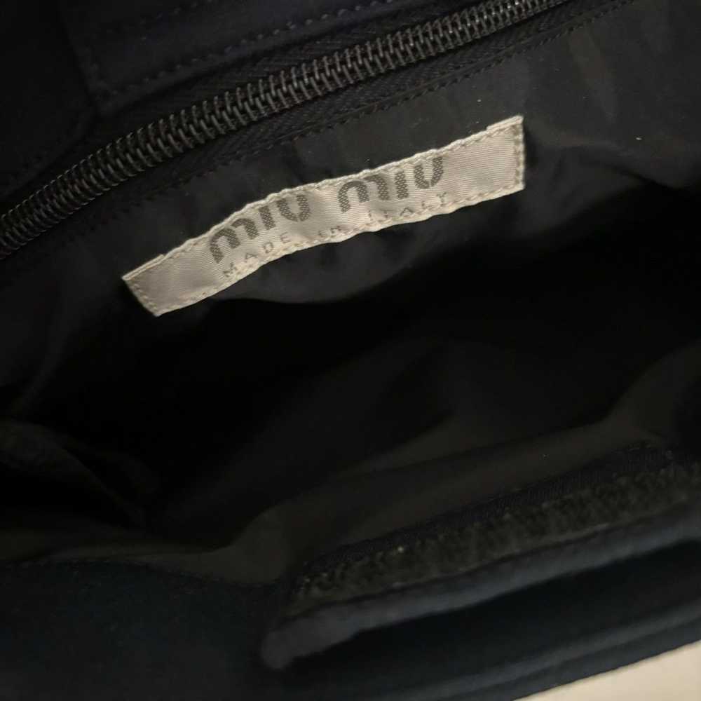 Miu Miu Miu Miu 1999 Logo Navy Shoulder Bag - image 8