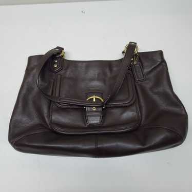 Coach Brown Leather Carryall Satchel Shoulder Bag