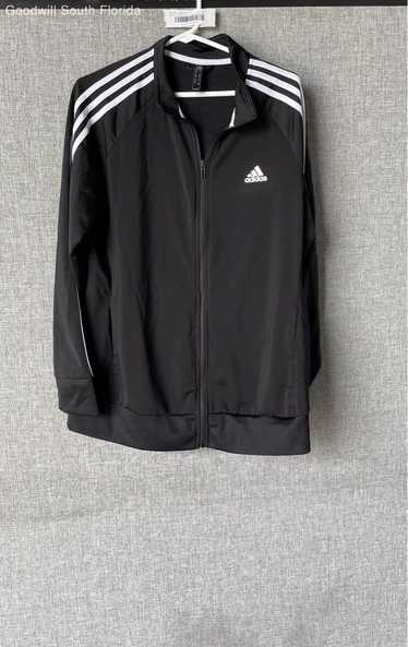 Adidas Black White 2pc Tracksuit For Mens Jacket S