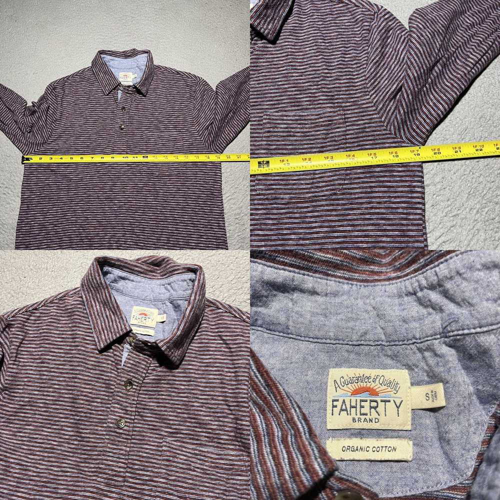 Faherty Faherty Polo Shirt Mens Small Stripe Cott… - image 4