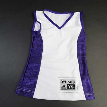 adidas Sleeveless Shirt Girl's White/Purple Used