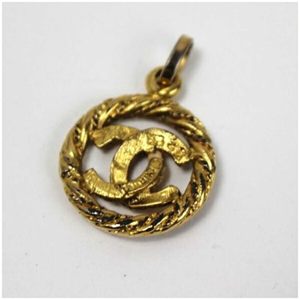 Chanel Chanel Necklace Pendant Top Coco Mark Gold… - image 3