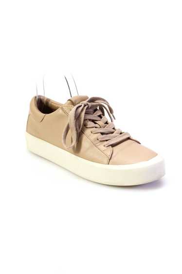 Vince Womens Leather Low Top Lace Up Sneakers Came