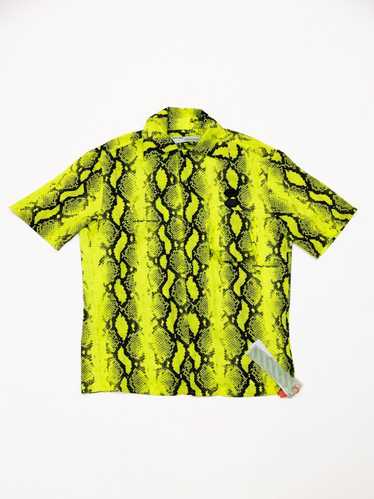 Off-White Off-White Snake Skin Print Button Up Shi