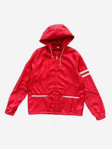 Gucci Gucci Red GG Monogram Hooded Bomber Jacket - image 1