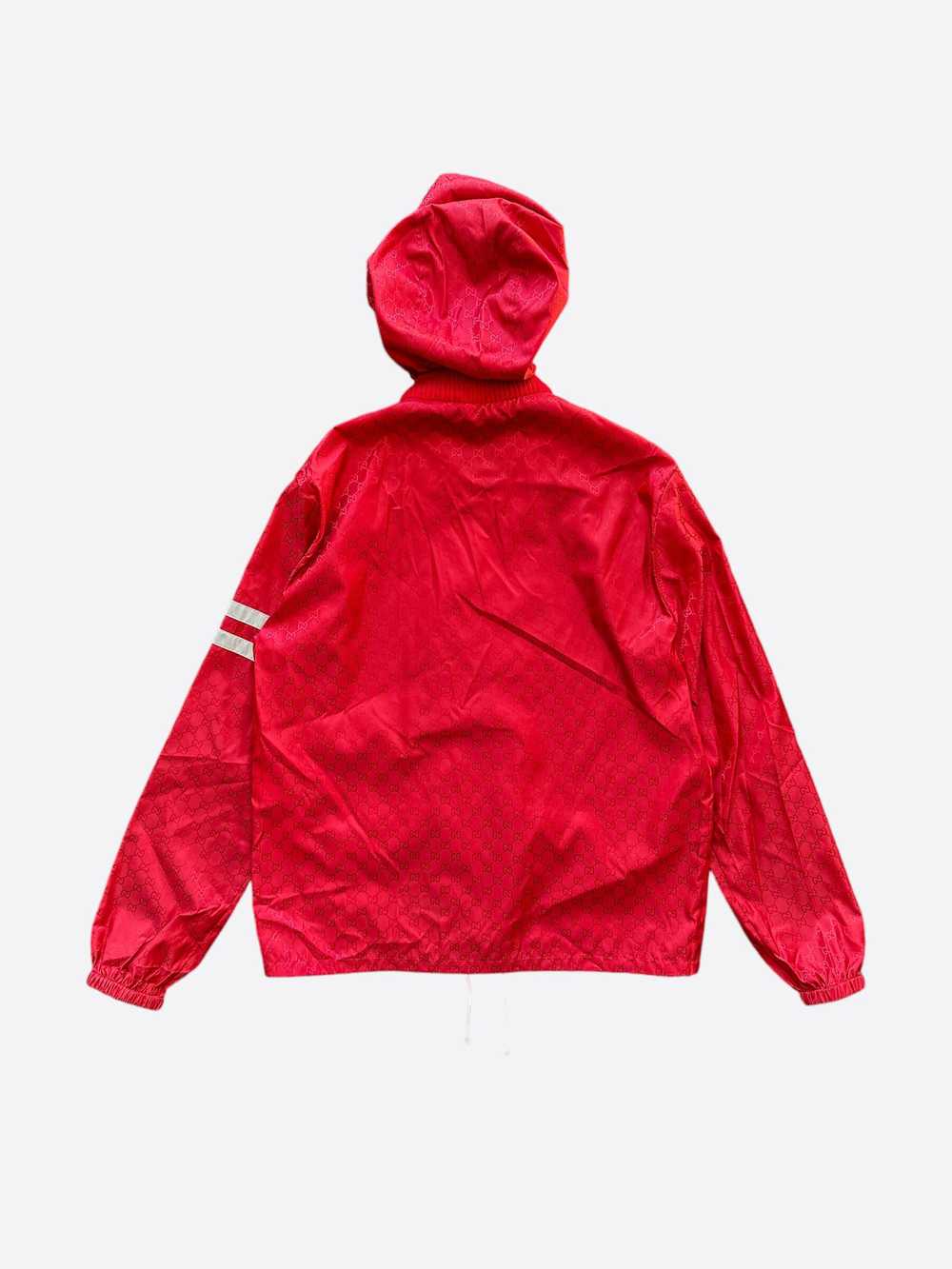 Gucci Gucci Red GG Monogram Hooded Bomber Jacket - image 2