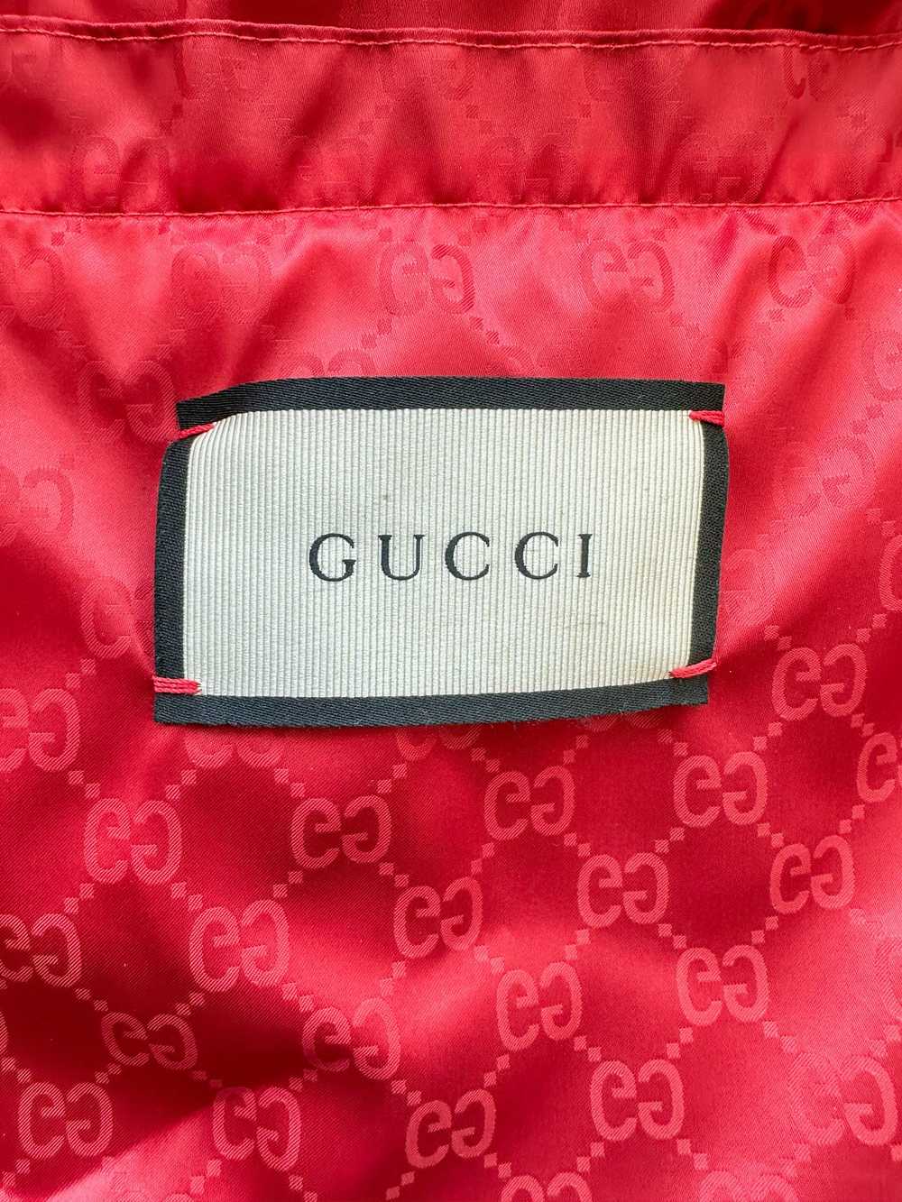 Gucci Gucci Red GG Monogram Hooded Bomber Jacket - image 4