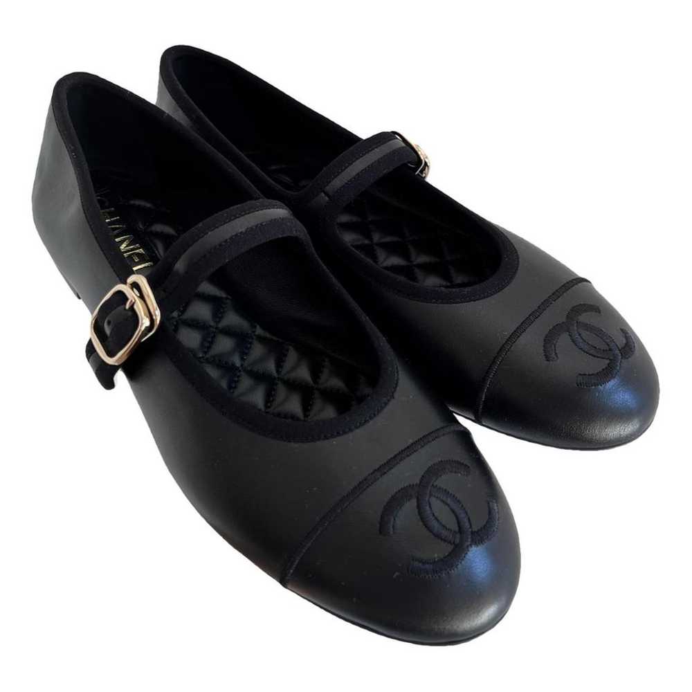 Chanel Mary Janes leather ballet flats - image 1