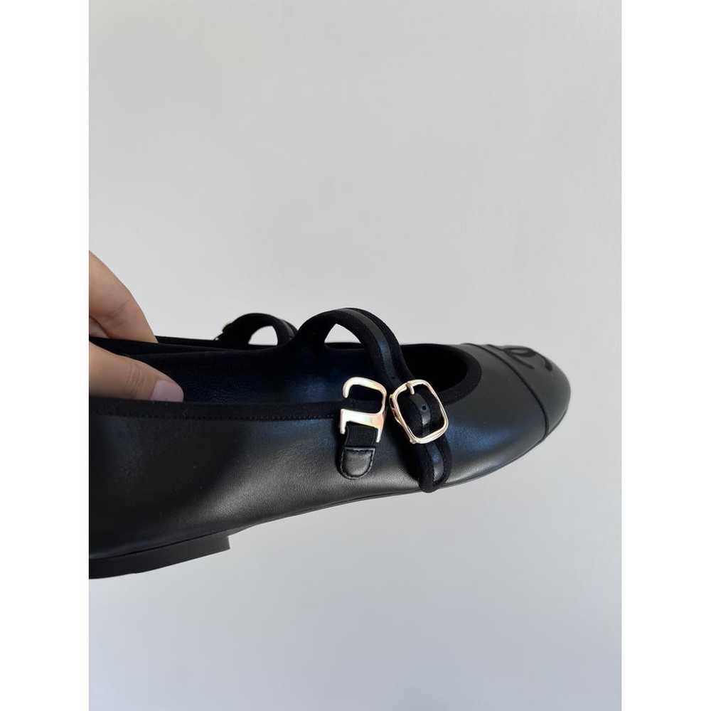 Chanel Mary Janes leather ballet flats - image 8