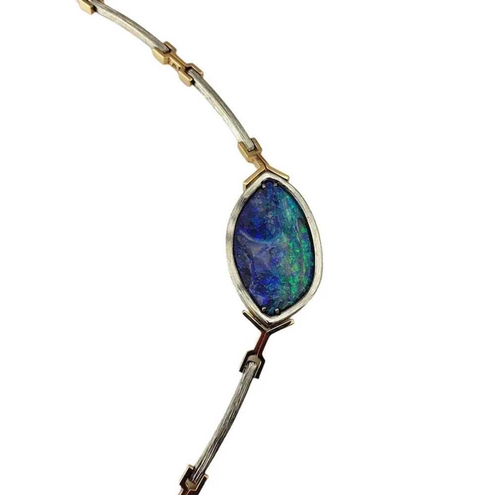 Riethmann 18K Two Tone Gold and Black Opal Neckla… - image 4