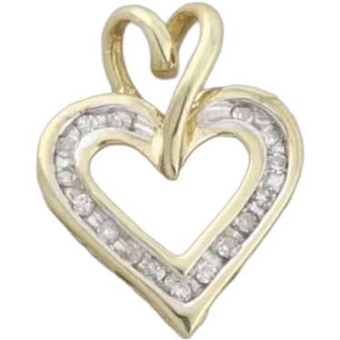 Pendant Only 10k Yellow Gold Diamond Heart Pendant