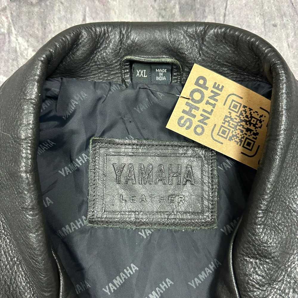 Streetwear × Vintage × Yamaha 90s Black Yamaha Le… - image 8