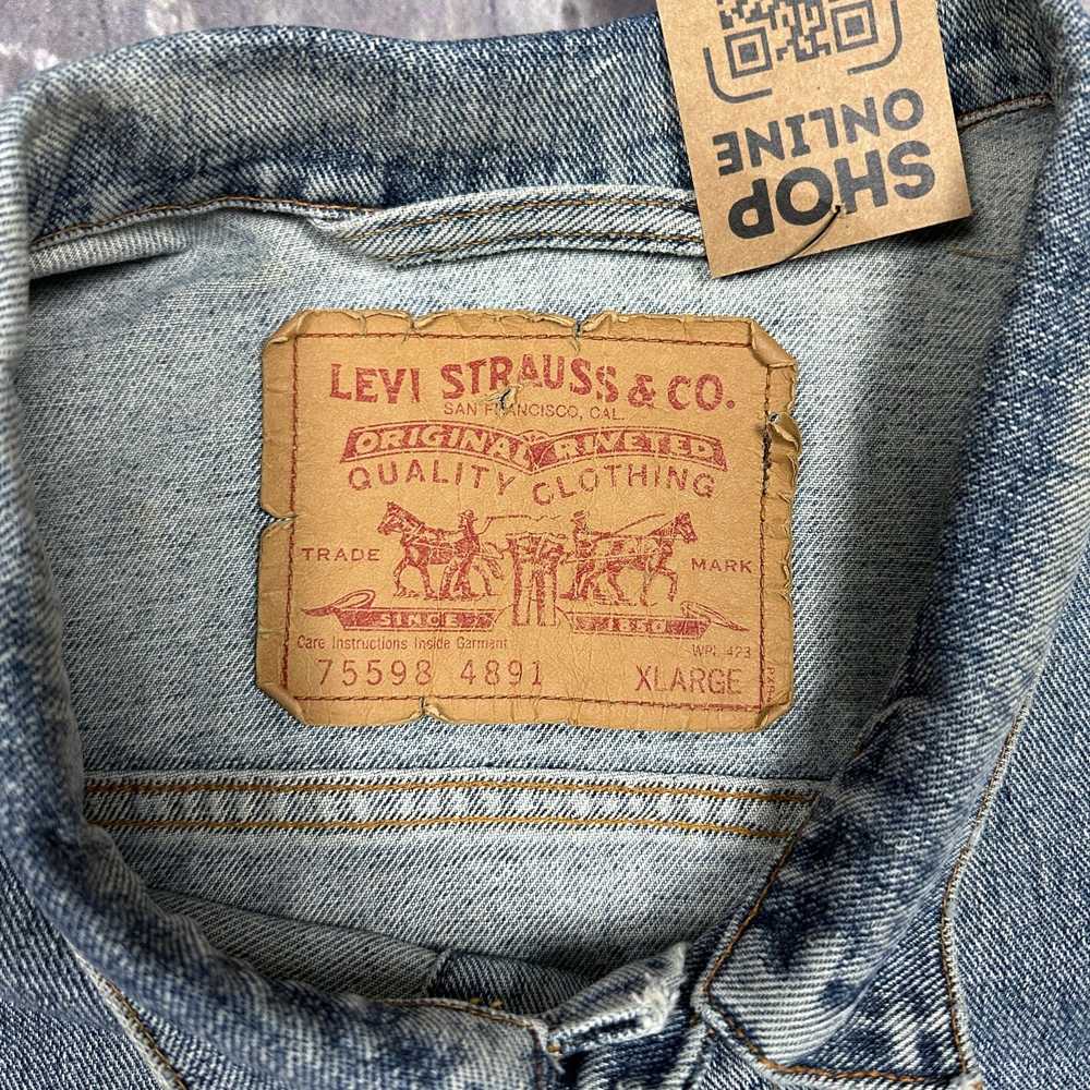 Levi's × Streetwear × Vintage 90s Light Wash Levi… - image 5