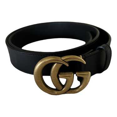 Gucci Gg Buckle leather belt